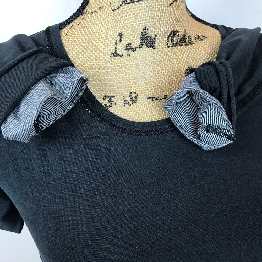 Lululemon Yoga Reversible Cotton Knit Top Black - Picture 8 of 11